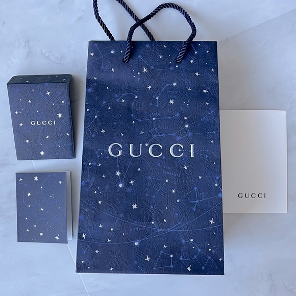 Gucci Other - Gucci shoppers/paper bag, with cards/bill paper cover, in mint condition.